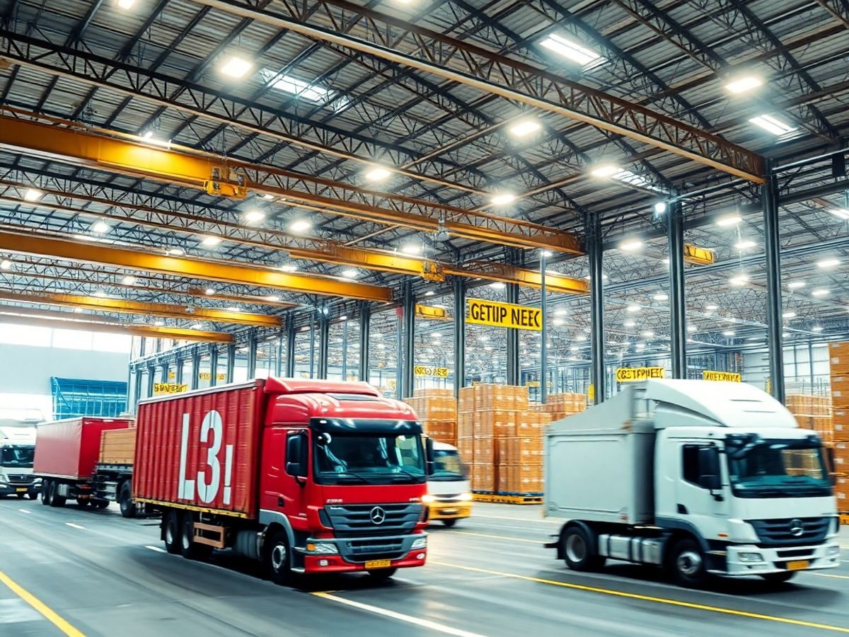 Camioane și depozite logistice